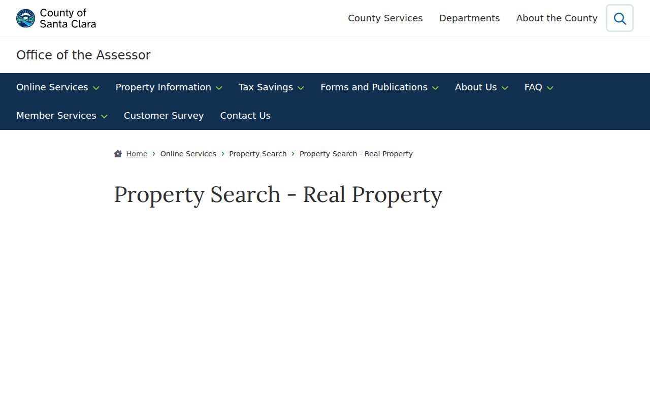 Milpitas residents directory view of the Santa Clara property search