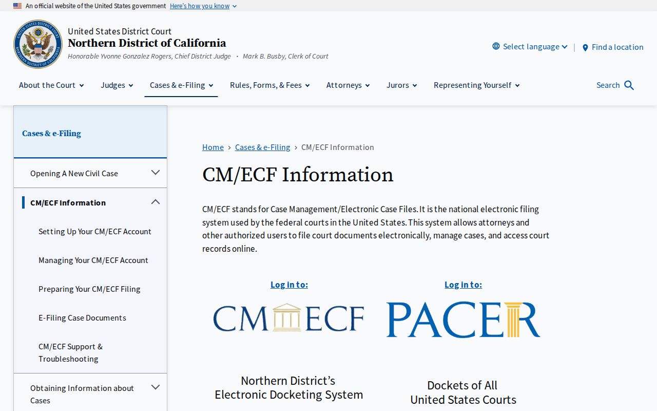 Milpitas neighbors Northern District federal case access